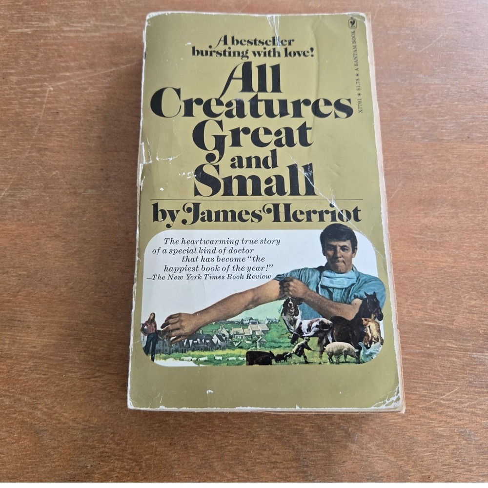 Bantam All Creatures Great and Small James Herriot Vintage Paperback  Book